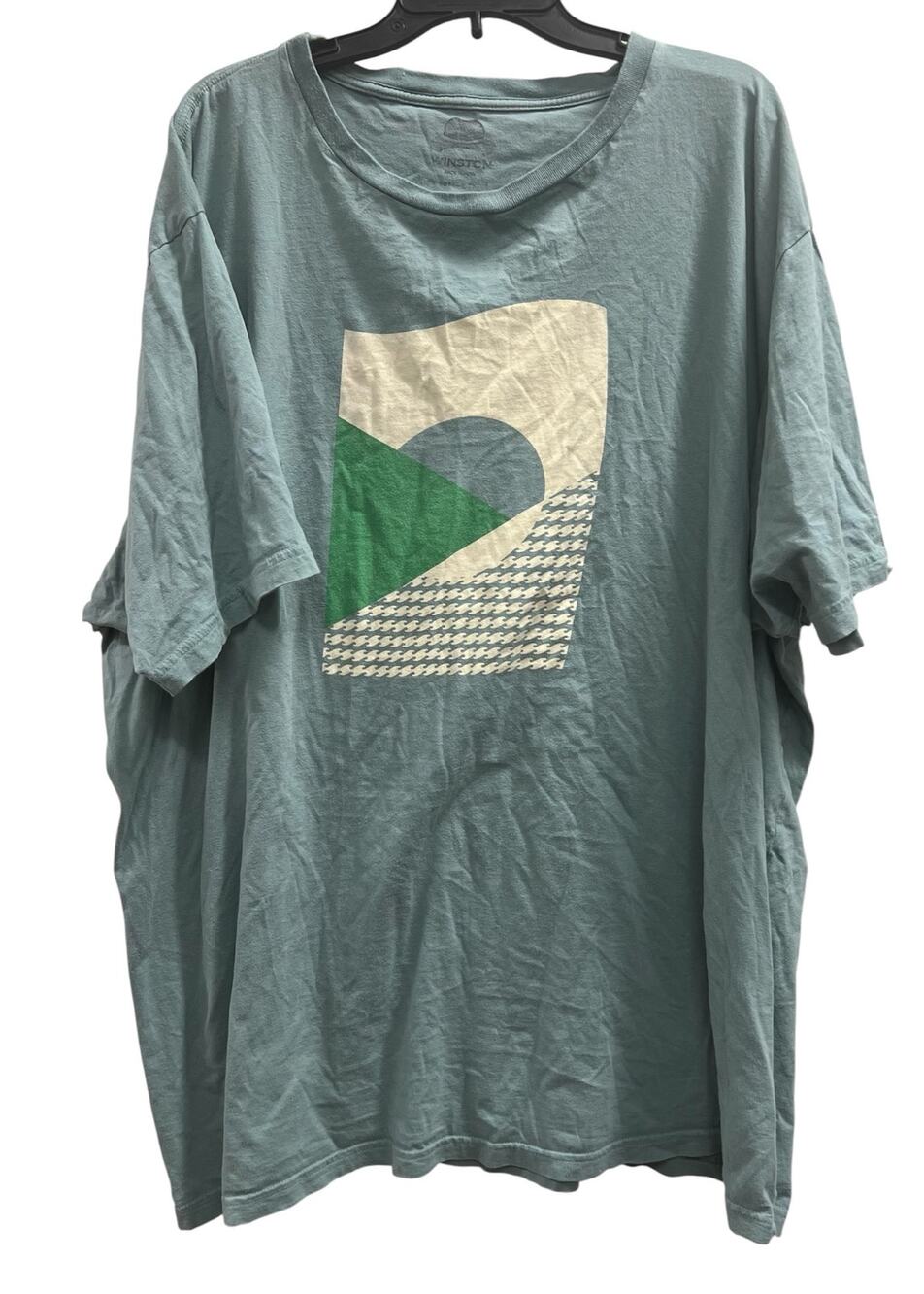 Winston sea foam blue green graphic tee big & tall sx 5X XXXXXL